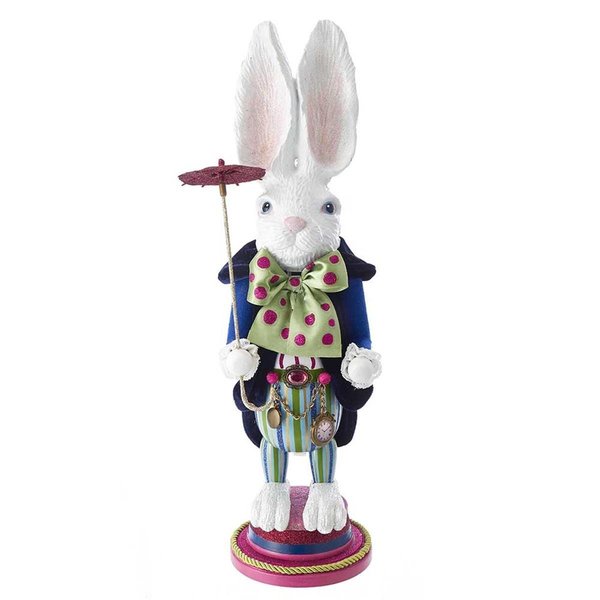 Hollywood Nutcrackers Hollywood Nutcrackers HA0382 18 in. White Rabbit Nutcracker HA0382